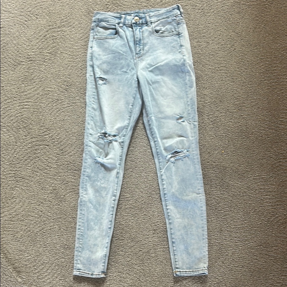 American Eagle Outfitters High Rise Blue Jeans